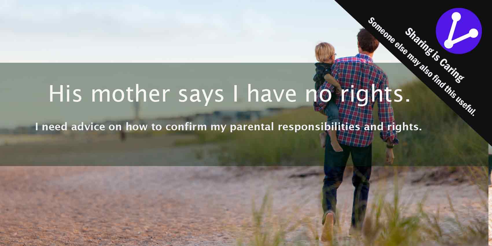 confirm parental responsibilities and rights child father mother refuses court