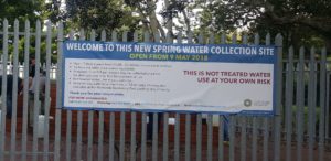 Water Crises Cape Town Newlands Spring Collection Point